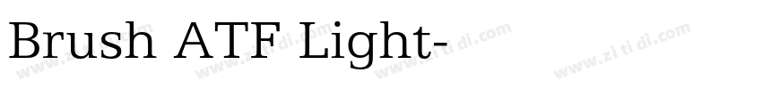 Brush ATF Light字体转换